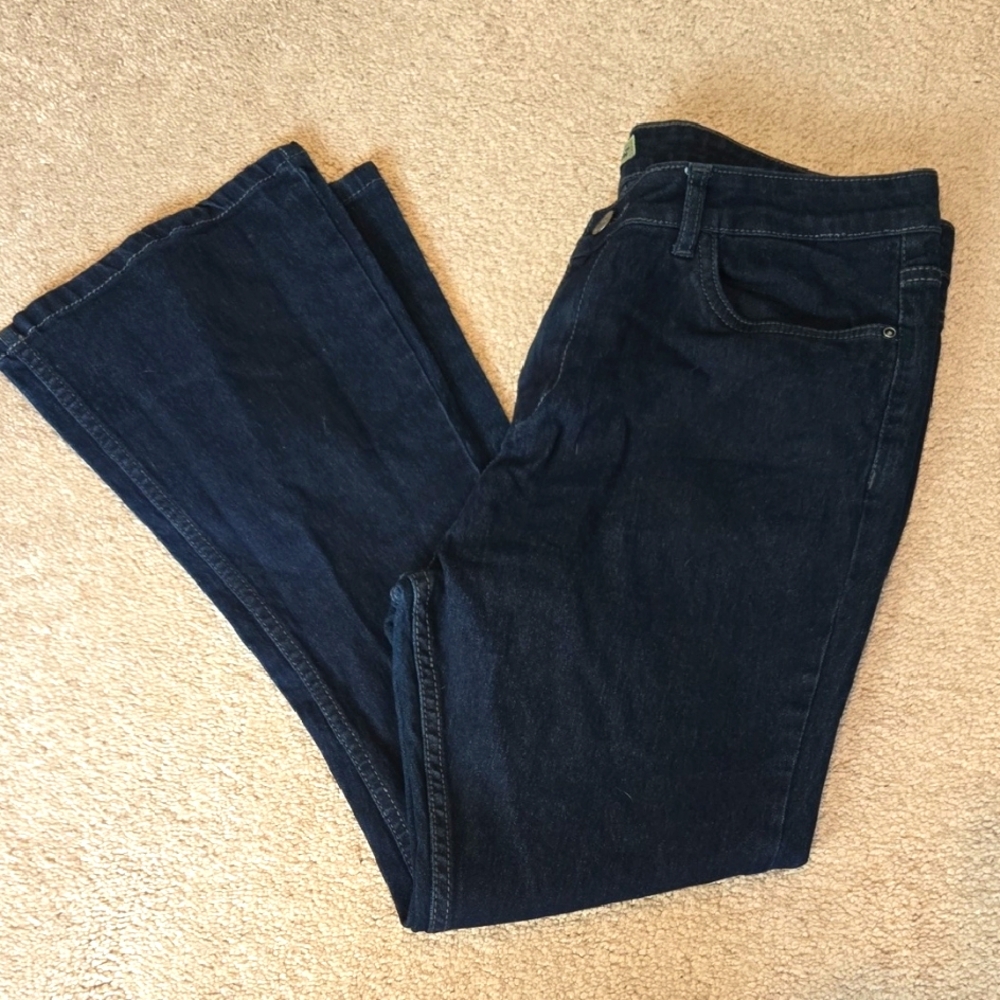 Dark Blue Boot Cut Wide Leg Women’s Jeans